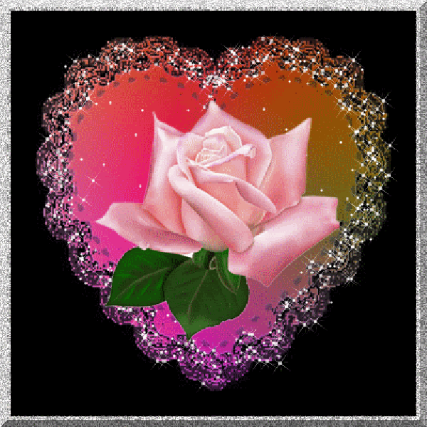 Rose scintillante